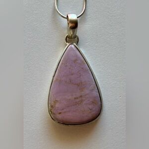 💜 Purpurite Sterling Silver Pendant Necklace